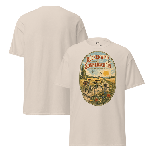 Vintage Unisex T-Shirt Rückenwind und Sonnenschein natur