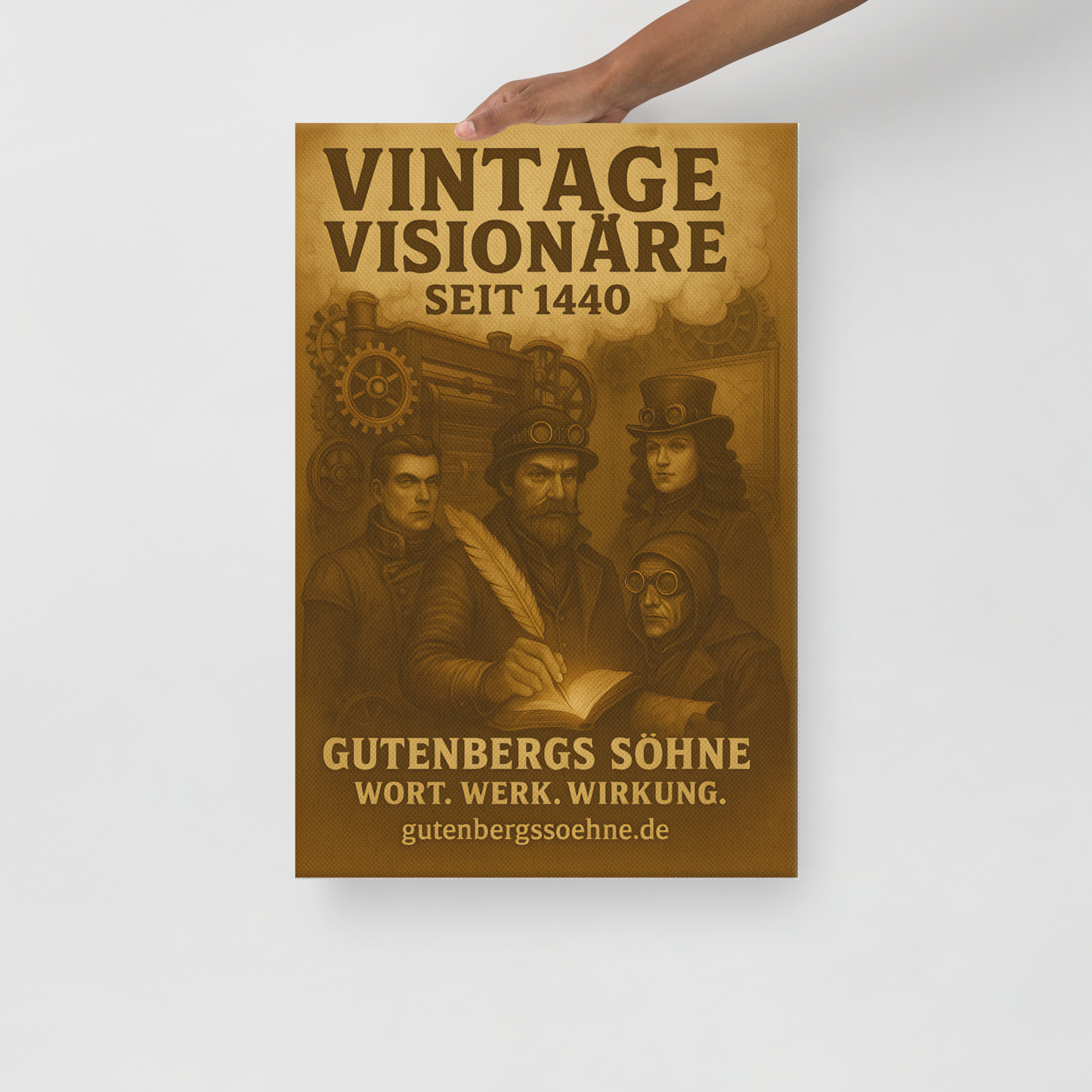 Vintage Visionäre seit 1440 – Wandkunst für echte Charaktere