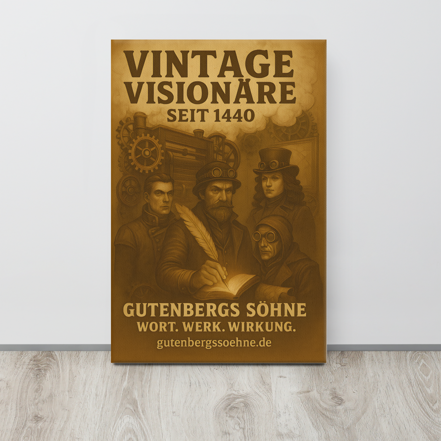 Vintage Visionäre seit 1440 – Wandkunst für echte Charaktere