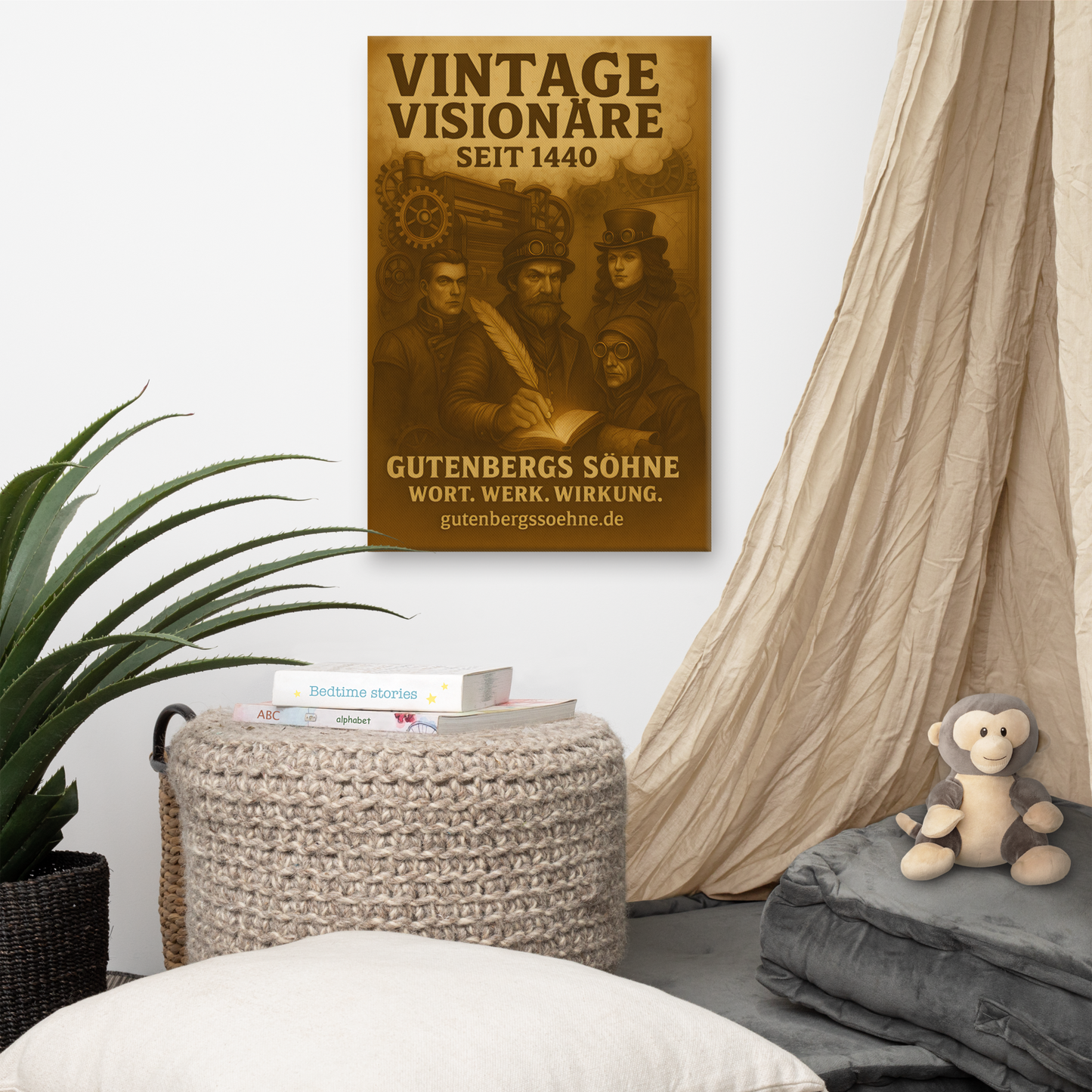 Vintage Visionäre seit 1440 – Wandkunst für echte Charaktere