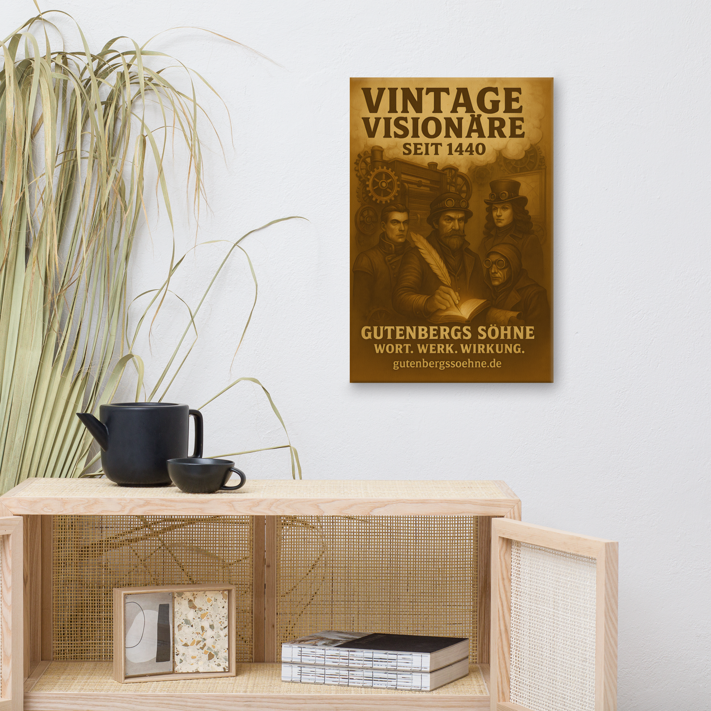 Vintage Visionäre seit 1440 – Wandkunst für echte Charaktere