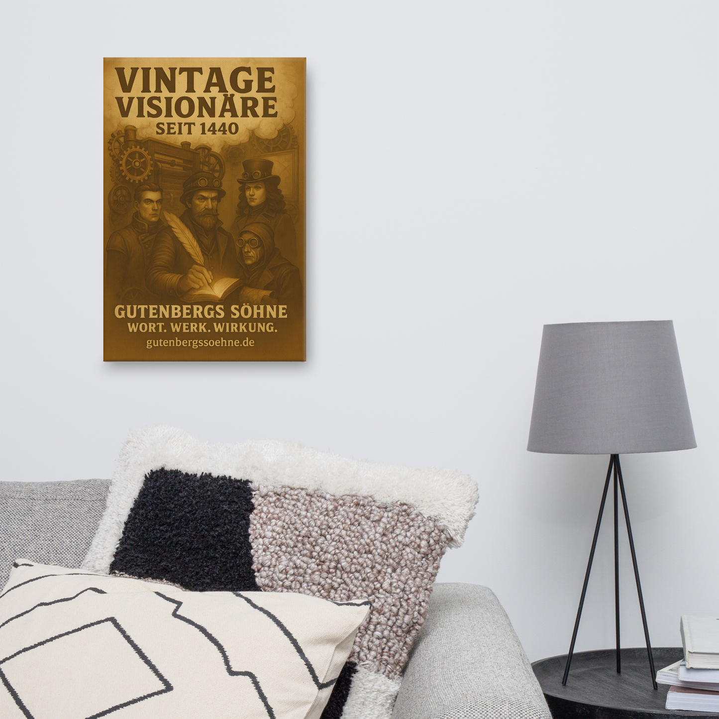 Vintage Visionäre seit 1440 – Wandkunst für echte Charaktere