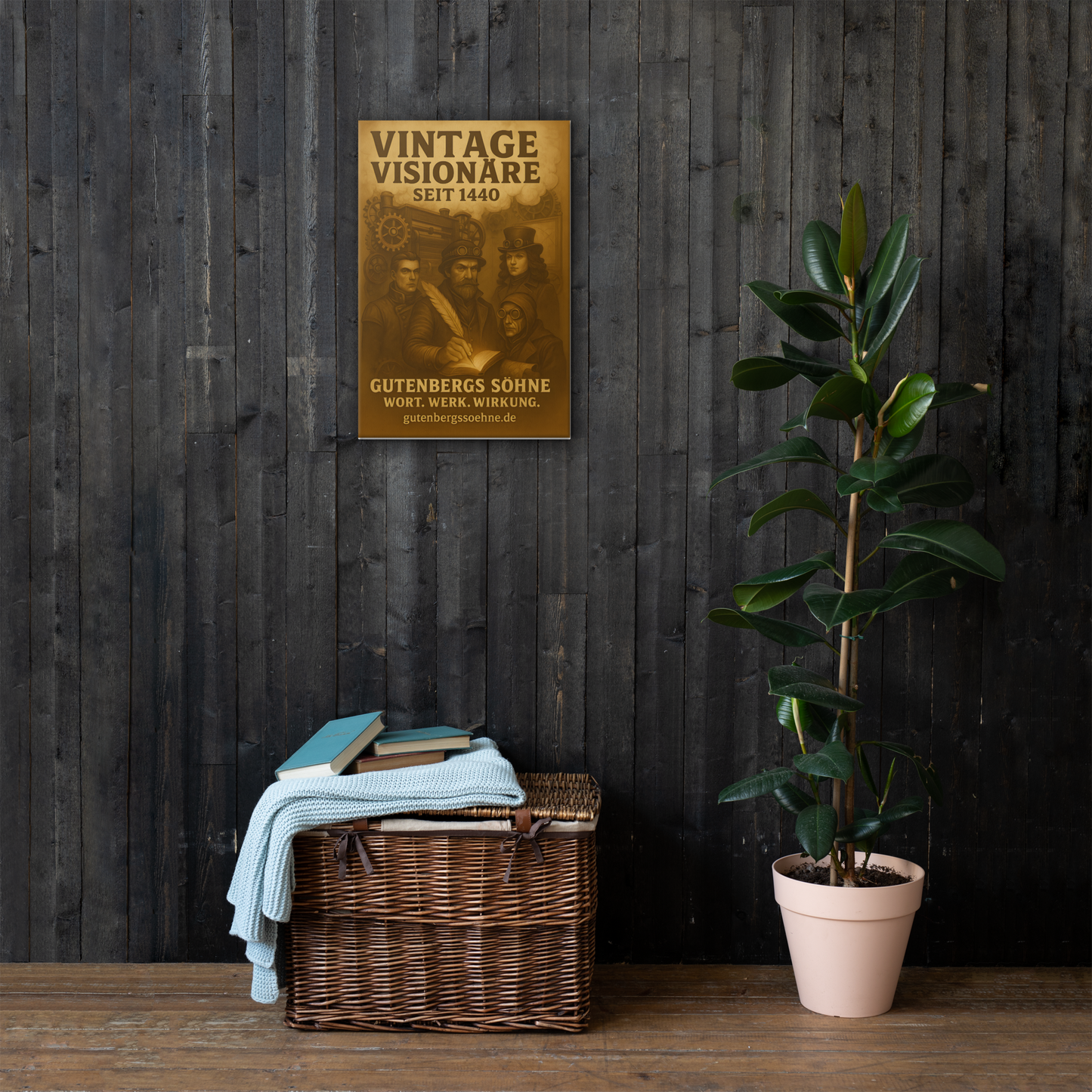 Vintage Visionäre seit 1440 – Wandkunst für echte Charaktere