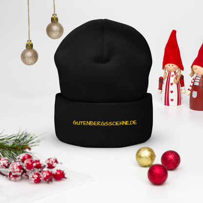 Umgeschlagene Beanie – GUTENBERGSSOEHNE.DE  🧢