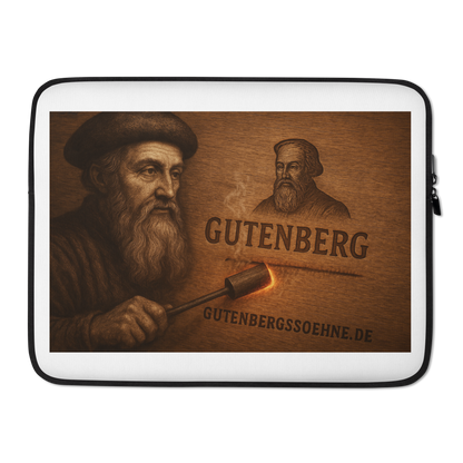Laptop-Tasche „Gutenbergs Söhne“ – Schutz mit Stil und Geschichte 💼