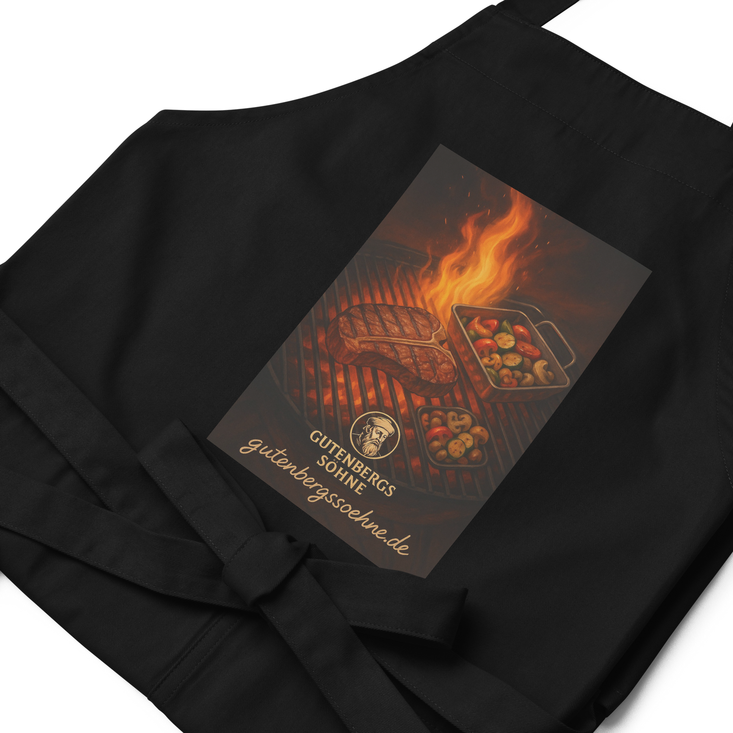 Gutenbergs Bio-Schürze – Grillkunst in Stoffform