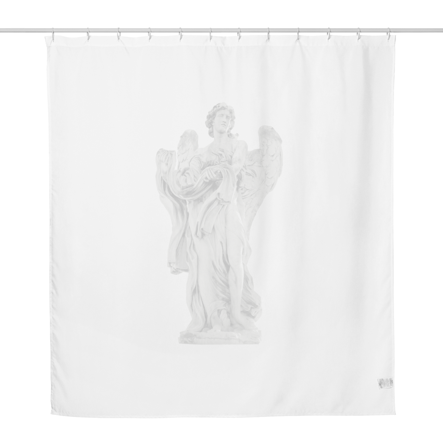 Duschvorhang „Engel mit Gewand“ – Erhabene Ruhe für dein Bad