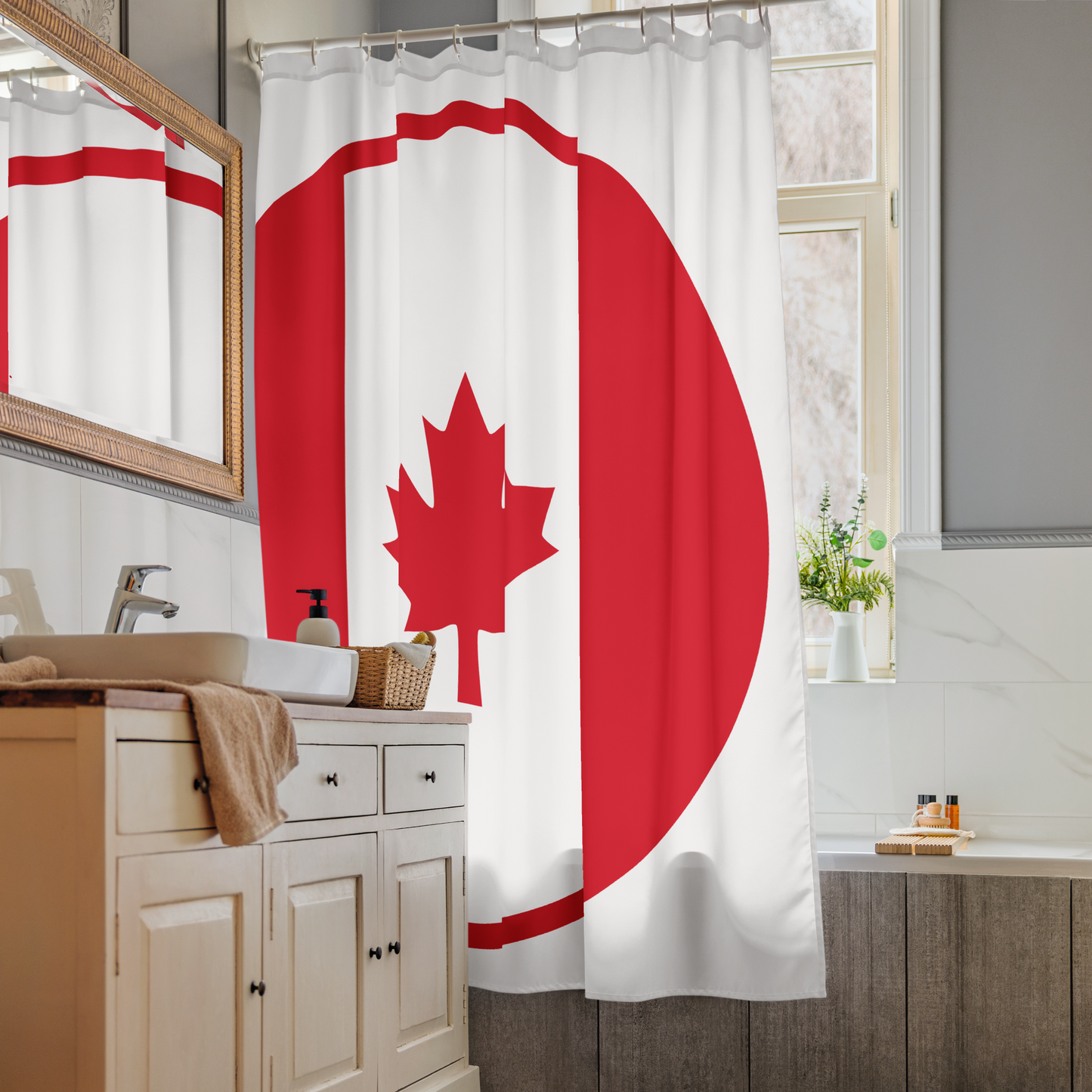 Duschvorhang „Kanada“ – Stilvoll & patriotisch