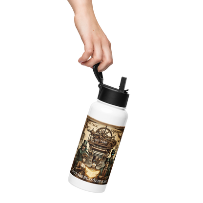 Edelstahl-Trinkflasche „Vintage Visionäre 1440“ – Zeitlos stilvoll, maximal funktional ⚙️