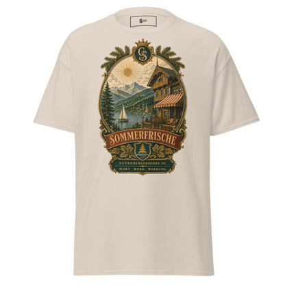 Vintage Unisex T-Shirt mit dem Schriftzug Sommerfrische natur