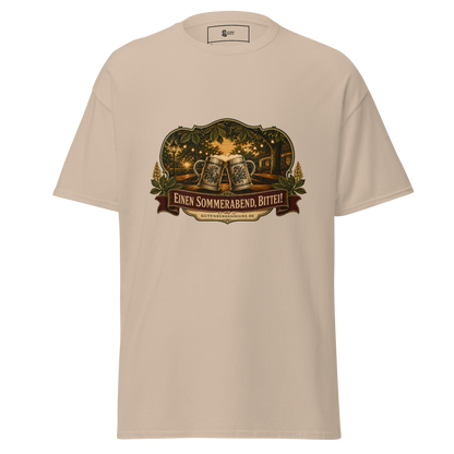 Vintage Sommermotiv Einen Sommerabend bitte auf Baumwoll-T-Shirt