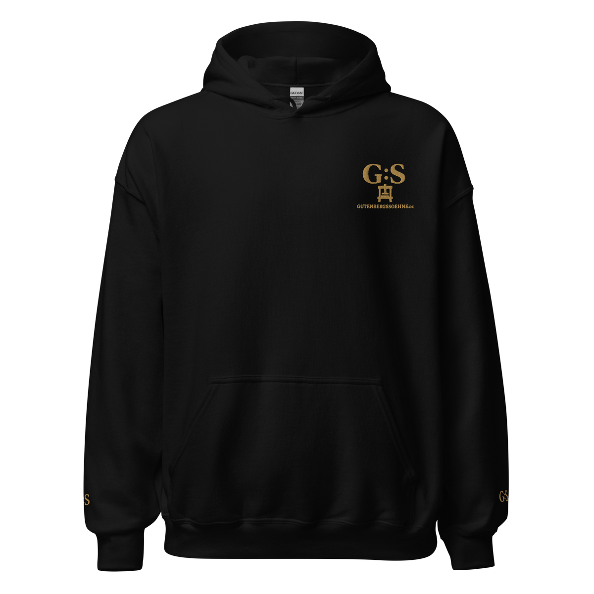 Unisex-Kapuzenpullover bestickt – GutenbergsSoehne.de