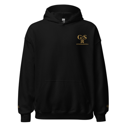 Unisex-Kapuzenpullover bestickt – GutenbergsSoehne.de