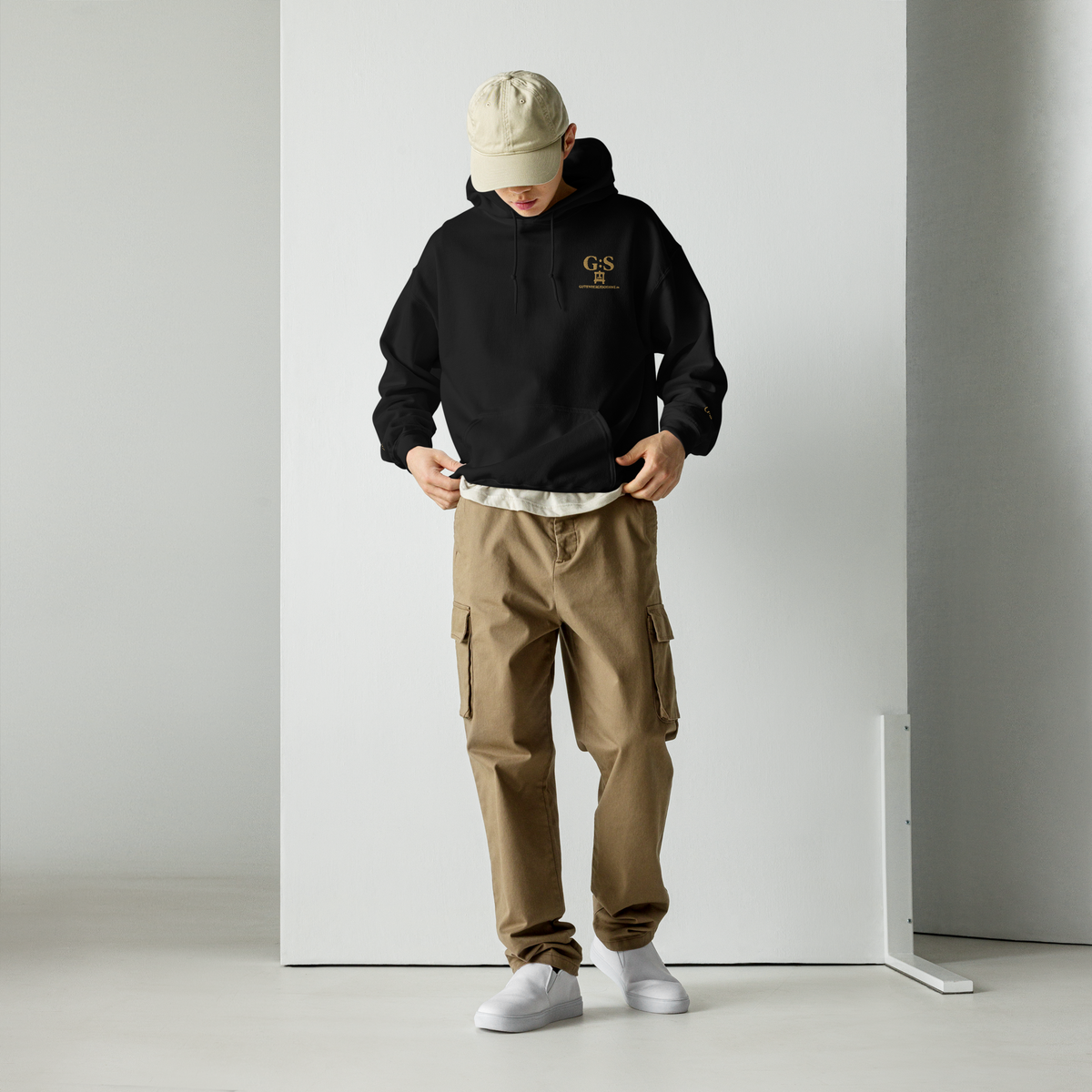 Unisex-Kapuzenpullover bestickt – GutenbergsSoehne.de