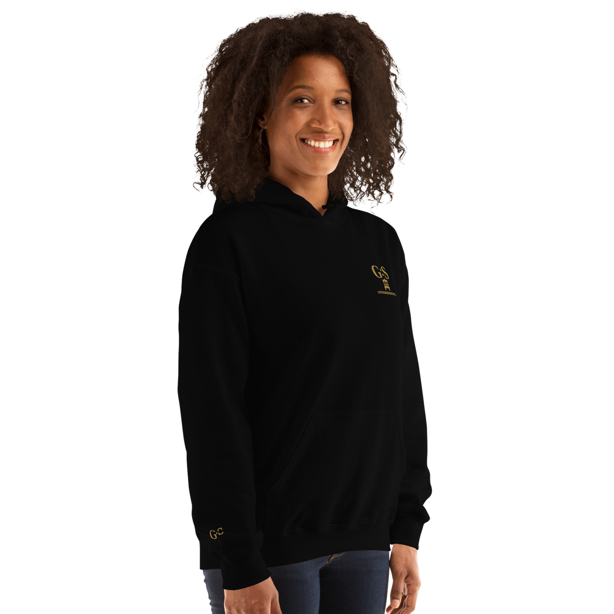 Unisex-Kapuzenpullover bestickt – GutenbergsSoehne.de
