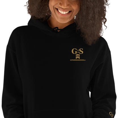 Unisex-Kapuzenpullover bestickt – GutenbergsSoehne.de
