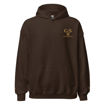 Unisex-Kapuzenpullover bestickt – GutenbergsSoehne.de