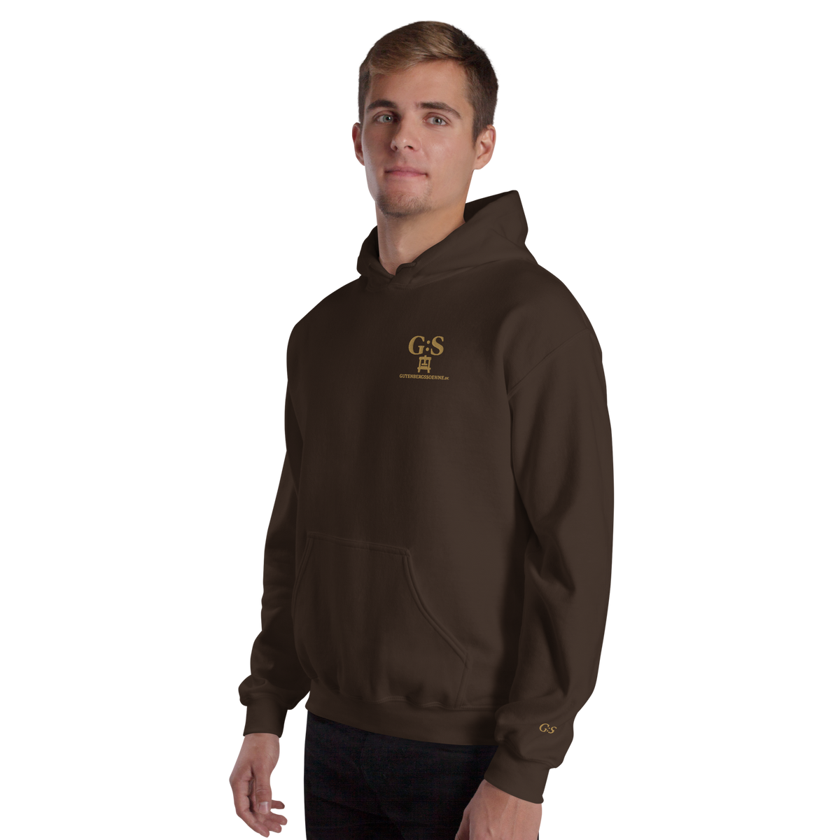Unisex-Kapuzenpullover bestickt – GutenbergsSoehne.de