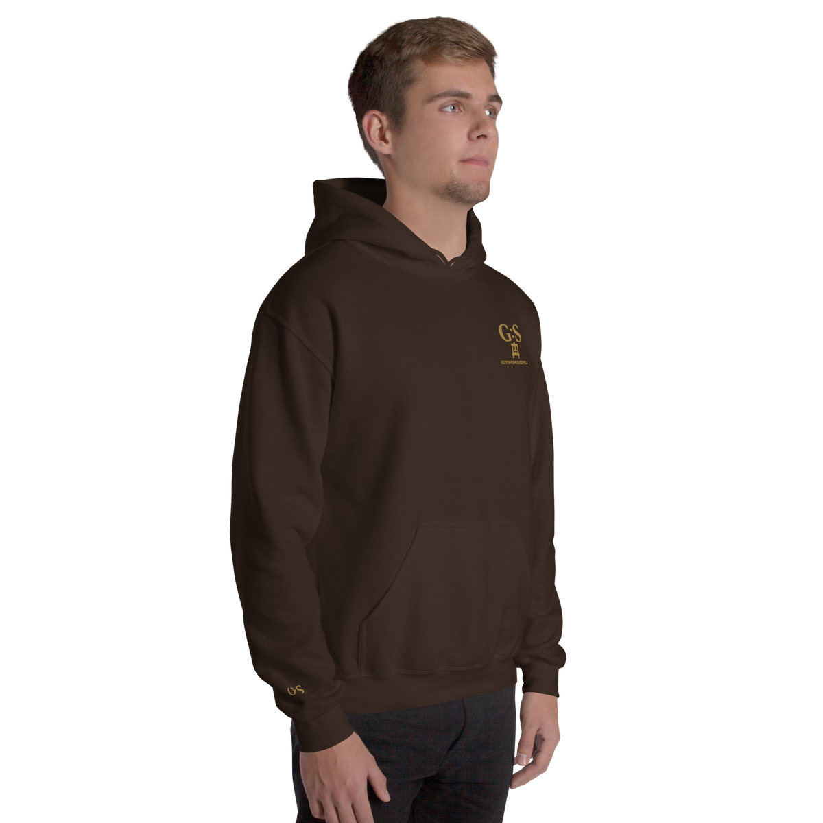 Unisex-Kapuzenpullover bestickt – GutenbergsSoehne.de