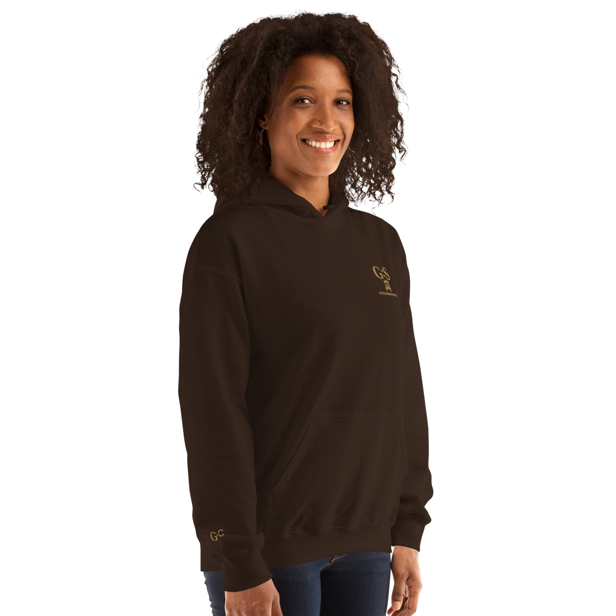 Unisex-Kapuzenpullover bestickt – GutenbergsSoehne.de