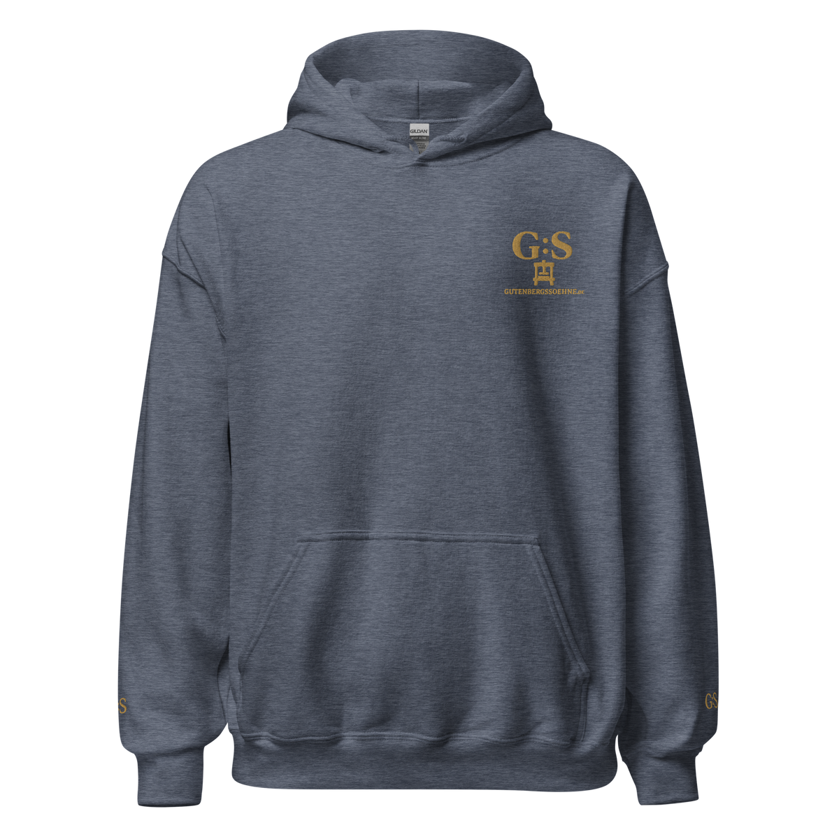 Unisex-Kapuzenpullover bestickt – GutenbergsSoehne.de