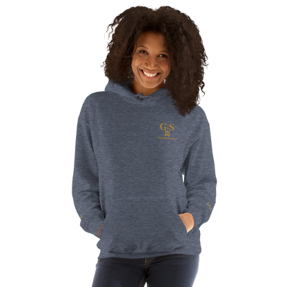 Unisex-Kapuzenpullover bestickt – GutenbergsSoehne.de