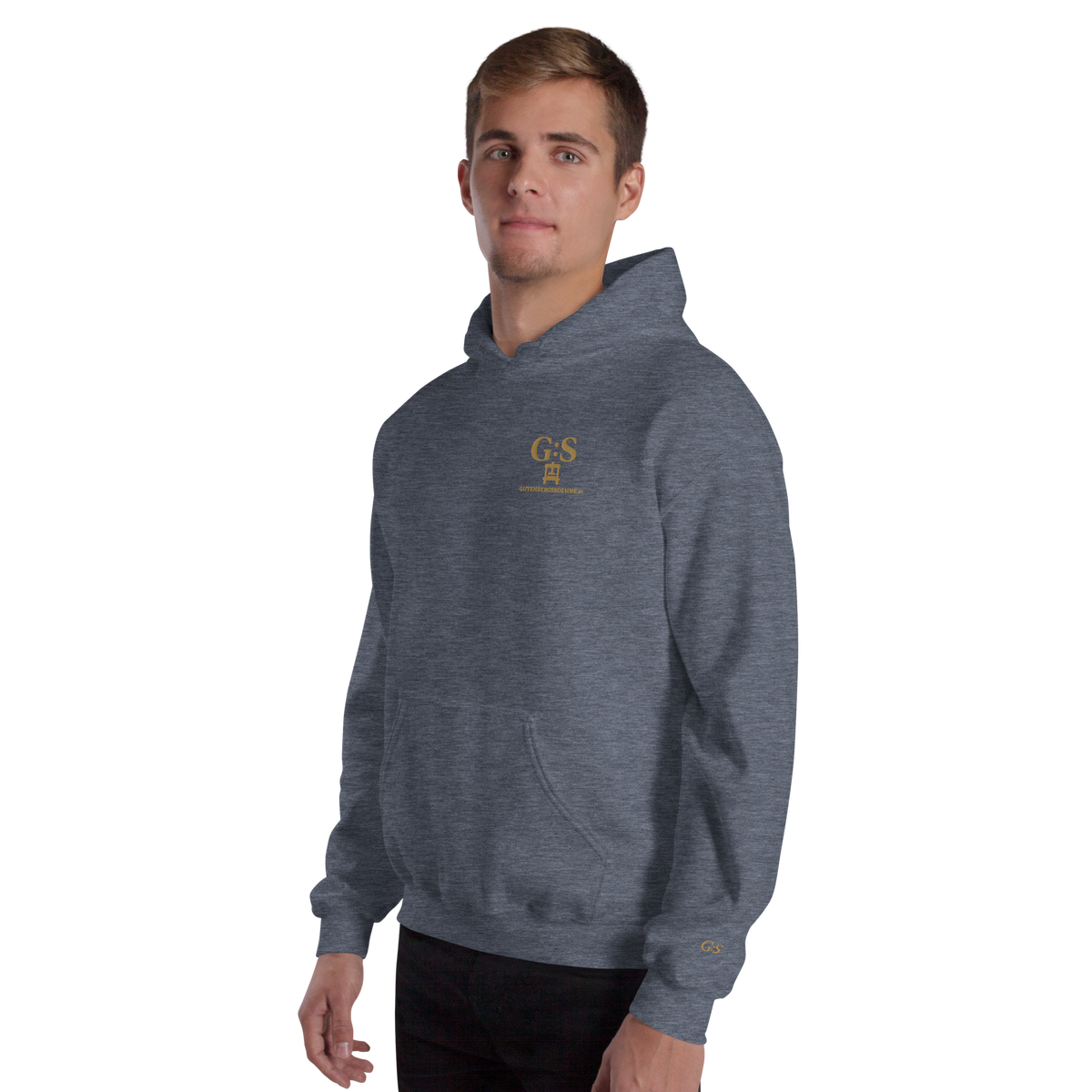 Unisex-Kapuzenpullover bestickt – GutenbergsSoehne.de
