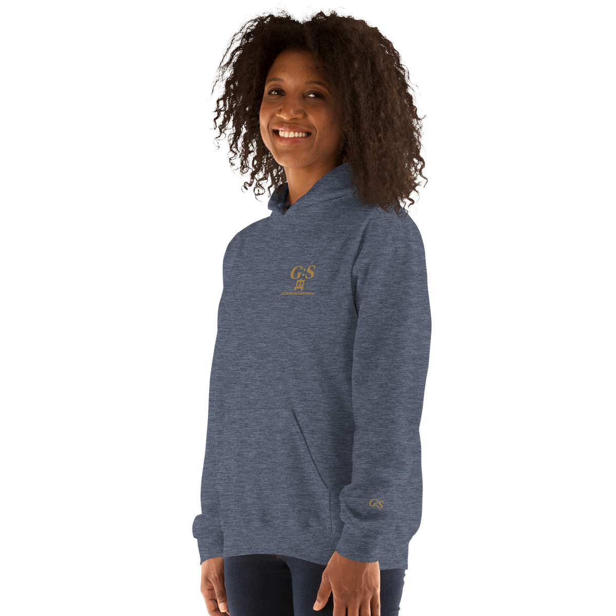 Unisex-Kapuzenpullover bestickt – GutenbergsSoehne.de