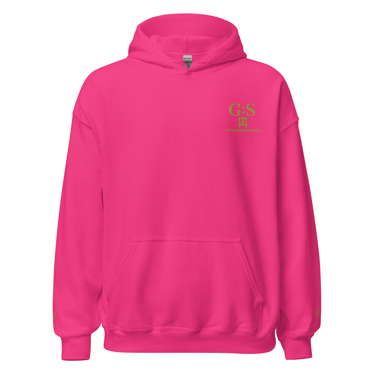 Unisex-Kapuzenpullover bestickt – GutenbergsSoehne.de