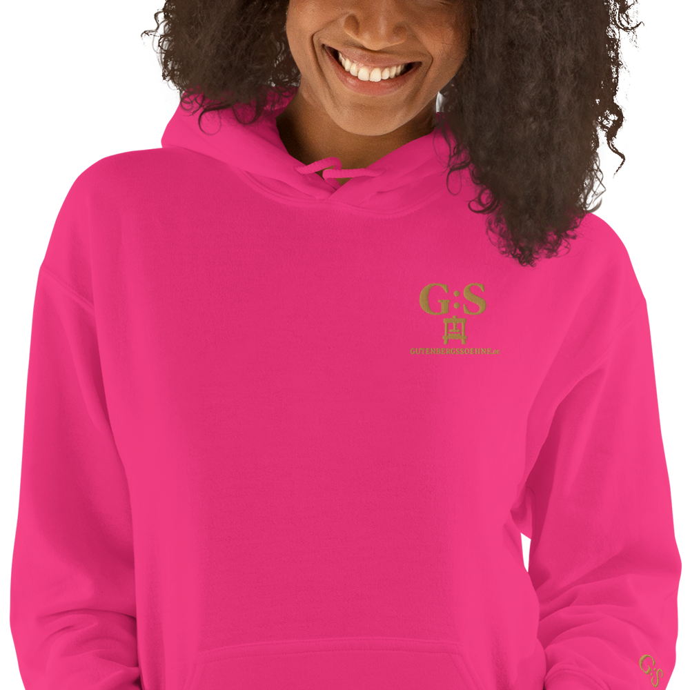 Unisex-Kapuzenpullover bestickt – GutenbergsSoehne.de