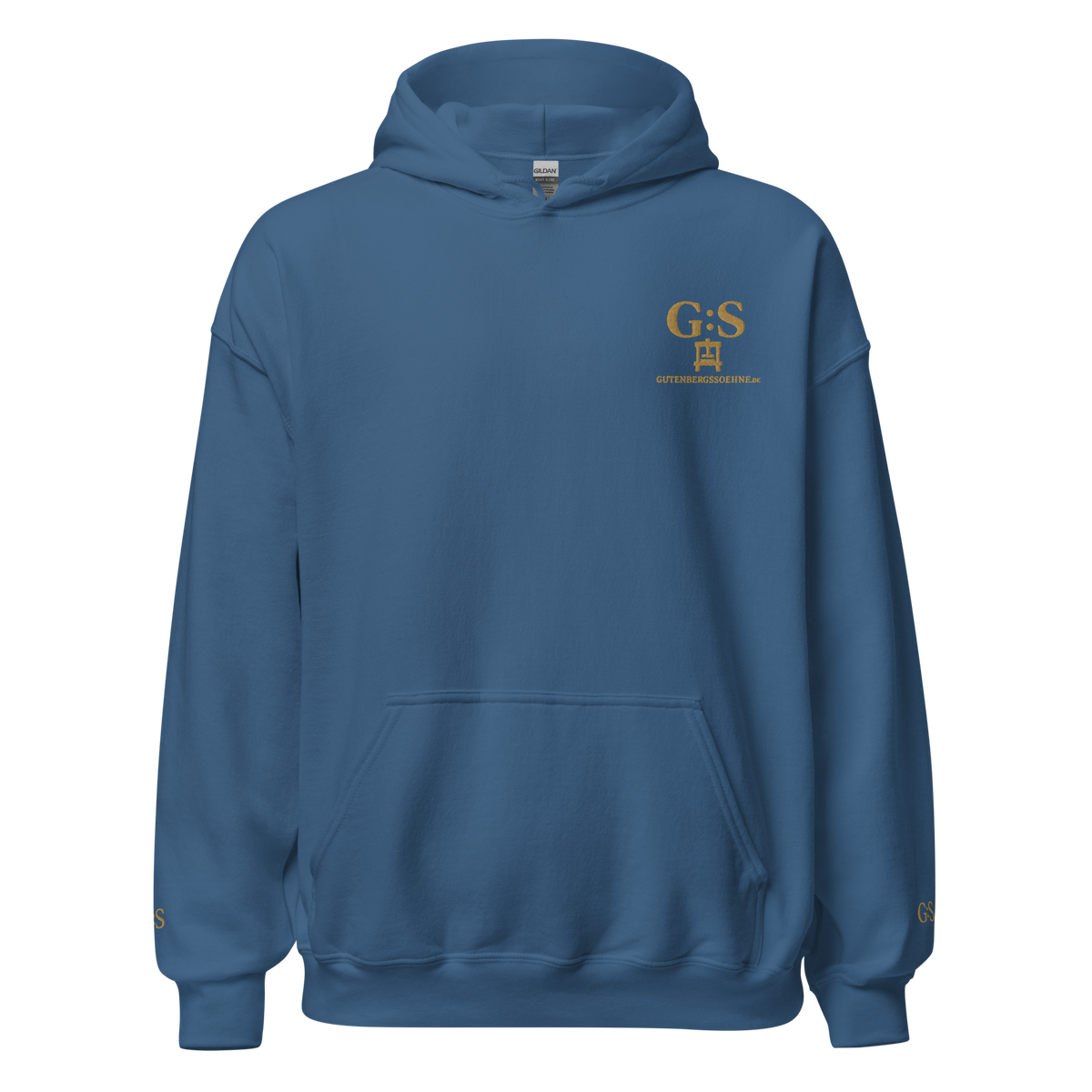 Unisex-Kapuzenpullover bestickt – GutenbergsSoehne.de
