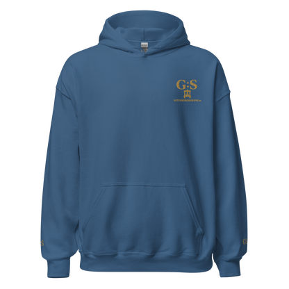 Unisex-Kapuzenpullover bestickt – GutenbergsSoehne.de