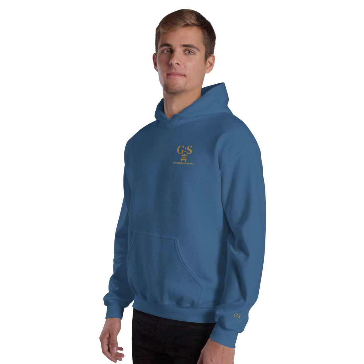 Unisex-Kapuzenpullover bestickt – GutenbergsSoehne.de