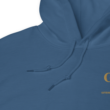 Unisex-Kapuzenpullover bestickt – GutenbergsSoehne.de