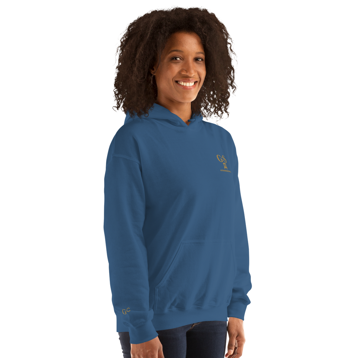 Unisex-Kapuzenpullover bestickt – GutenbergsSoehne.de