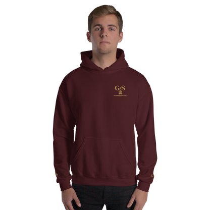 Unisex-Kapuzenpullover bestickt – GutenbergsSoehne.de