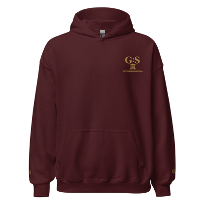Unisex-Kapuzenpullover bestickt – GutenbergsSoehne.de