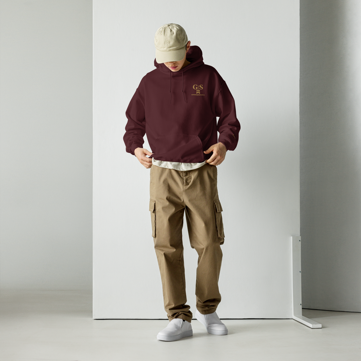Unisex-Kapuzenpullover bestickt – GutenbergsSoehne.de