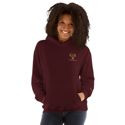 Unisex-Kapuzenpullover bestickt – GutenbergsSoehne.de