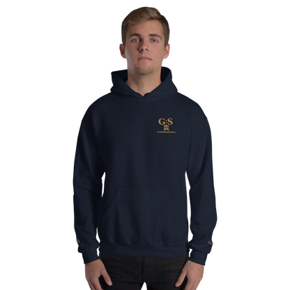 Unisex-Kapuzenpullover bestickt – GutenbergsSoehne.de