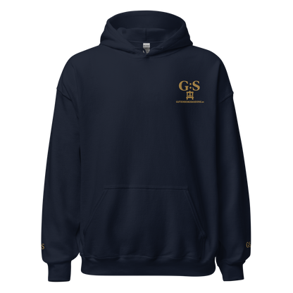 Unisex-Kapuzenpullover bestickt – GutenbergsSoehne.de