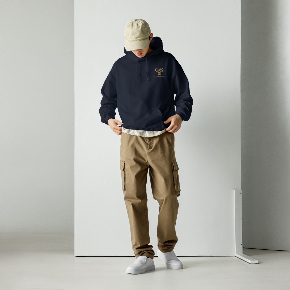 Unisex-Kapuzenpullover bestickt – GutenbergsSoehne.de