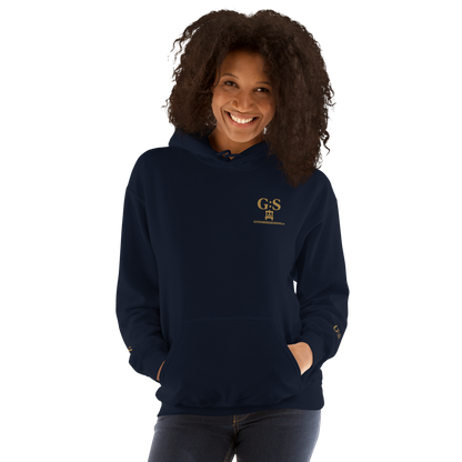 Unisex-Kapuzenpullover bestickt – GutenbergsSoehne.de